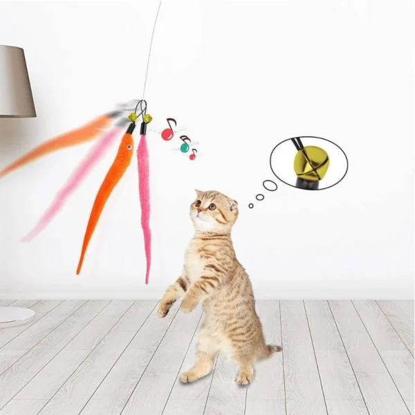Plush Cat Toy Worms - Image 4