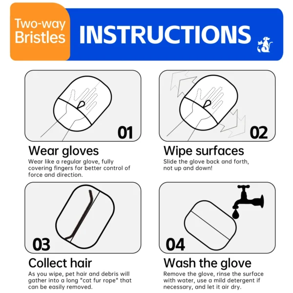Grooming Glove Brush - Image 4
